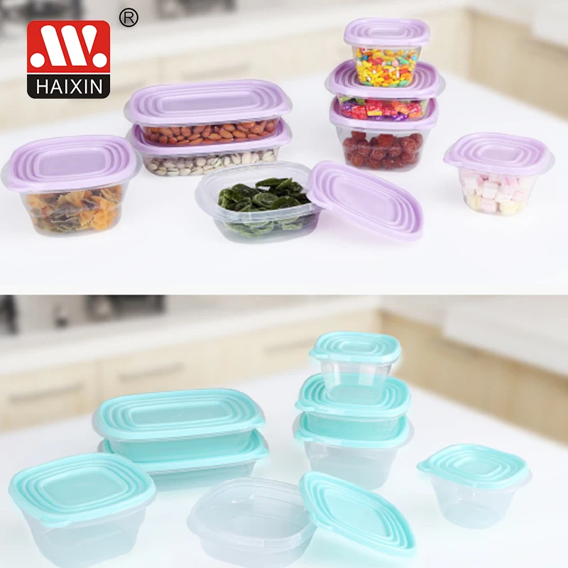 Manufacturer OEM  BPA free small plastic 670ml square food containers