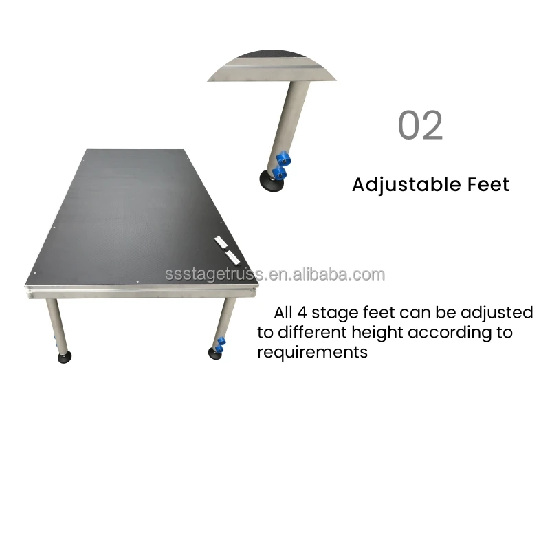 product aluminium  plywood portable movable party stage-9