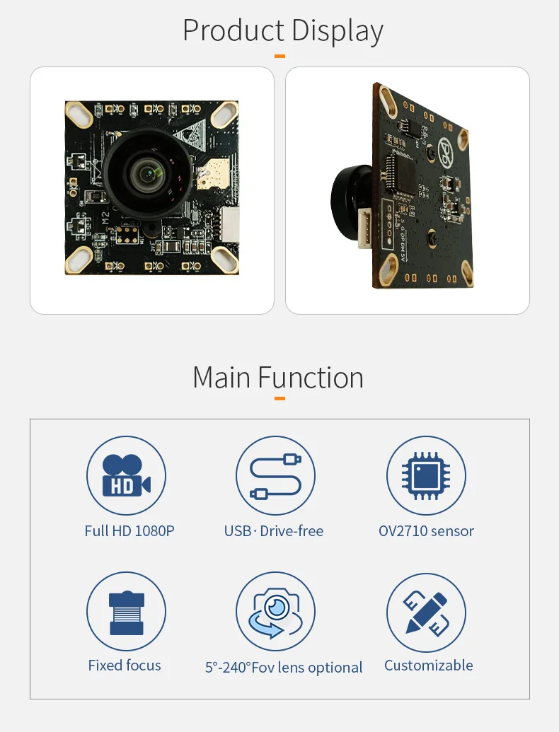 DGZX OV2710 cmos Full HD 1080p 2mp Video Portable PC Webcast Camera Video Conferencing Camera Module usb插图1 DGZX OV2710 cmos Full HD 1080p 2mp Video Portable PC Webcast Camera Video Conferencing Camera Module usb插图1