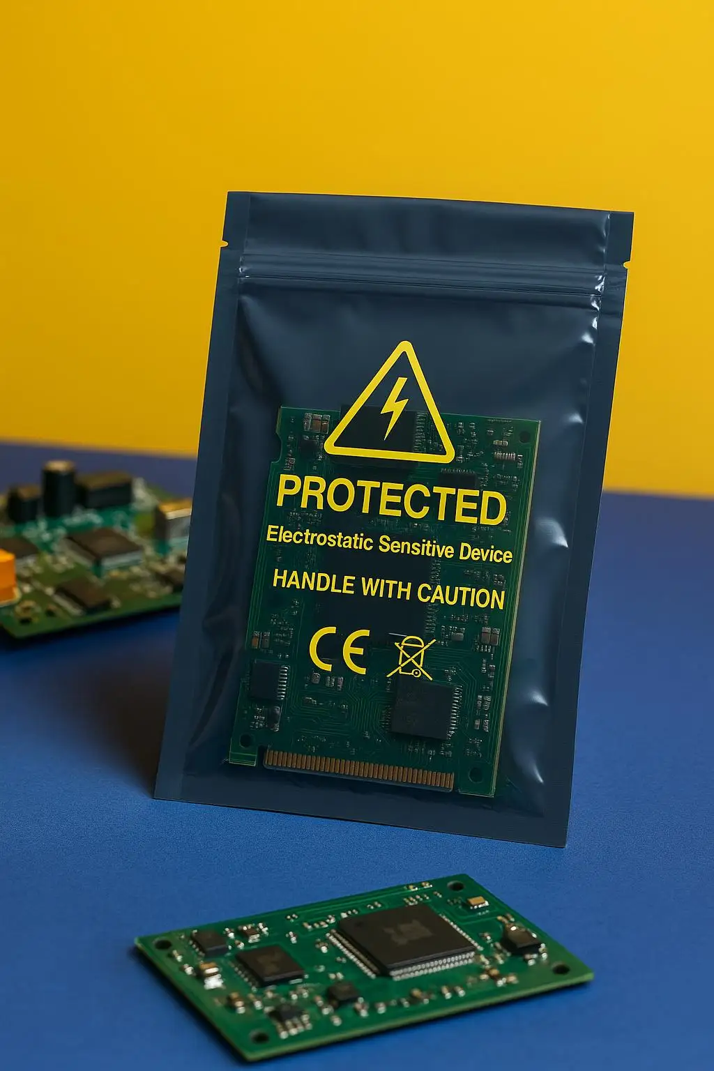 Custom Printed ESD Shielding Cleanroom Bag with Ziplock for Moisture Barrier Electronic and Mobile Phone Packaging - detail 6