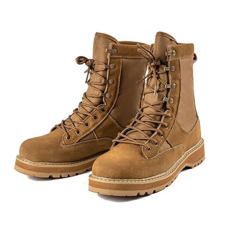 Botas Militares Hombre Seguridad para Cuero Moda OtoñO Pareja Botas Altas  con Cordones De Tubo Al Aire Libre : Amazon.es: Zapatos y complementos