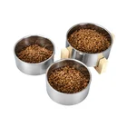 Dog Bowl Bowls Custom Colored OEM LOGO 23oz Double Wall Stainless Steel Dog Bowl Pet Bowl