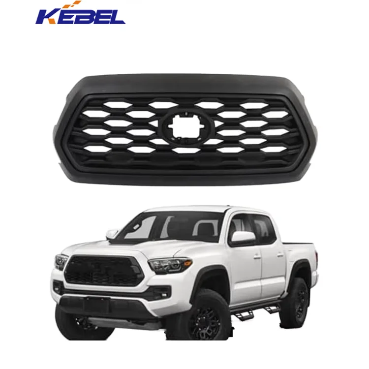 KEBEL Atuo Body Parts Good Price Matte Black Honeycomb Front Upper Hood Grille Assembly Replacement for Toyota Tacoma 2016-2023 supplier