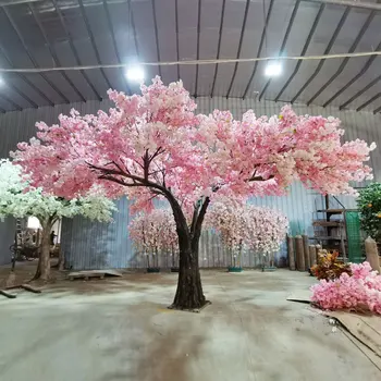 New products large flower tree 3.3m high and 6m wide full japanese artificial cherry blossom tree for decor