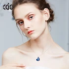 Heart Pendant Heart Women Pendant Necklace CDE Wholesale Fashion Womens Crystal Jewelry Heart Pendant Necklace 2021