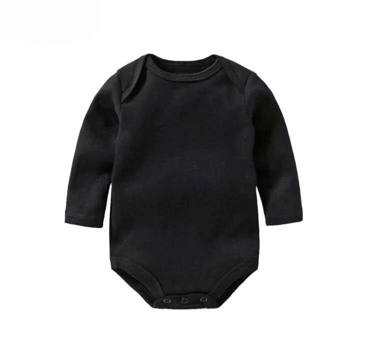 manufacturer Solid color long sleeve baby bodys