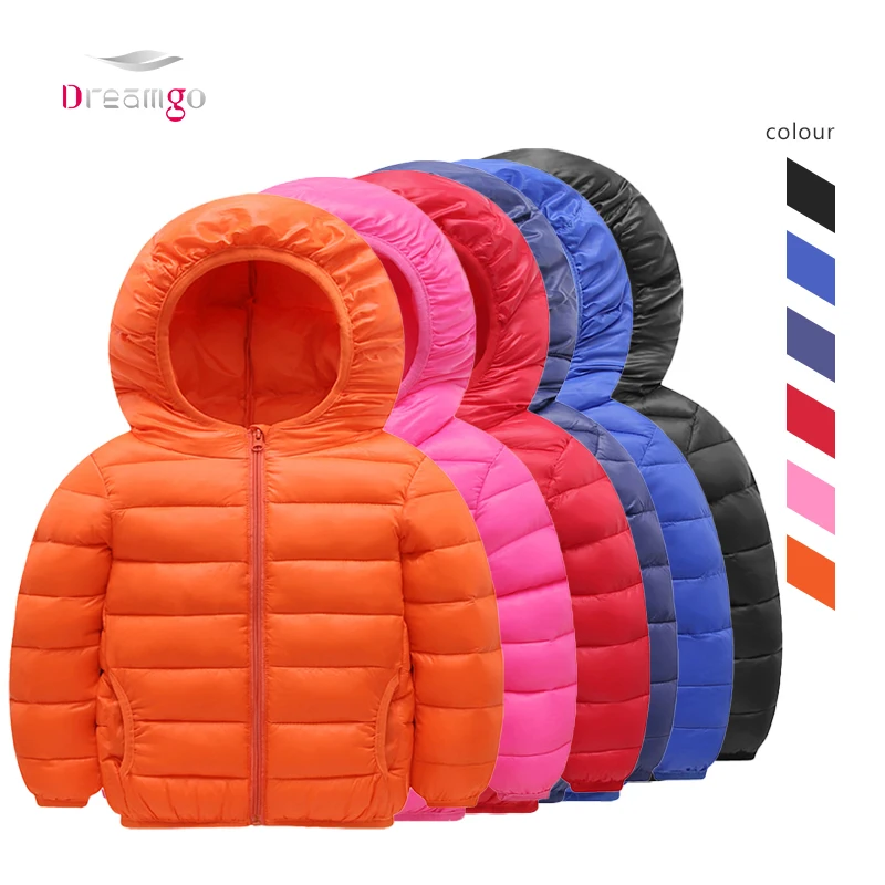 Baby Coat Puffer Girls Lightweight Down Padding Jacket With Hood  Girls and Boys Candy Color Warm Down Coat  kids down jackets