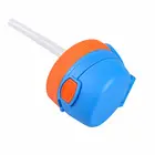 Plastic Bottle Factory Directly Blue Geometric Patterns 350ml Kids Plastic Reusable Water Drink Bottle Tritan