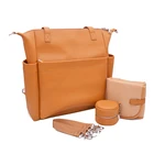 Diaper Bag Baby Diaper Bag Custom Travel Leather Big Capacity Baby Diaper Bag Mommy Nappy Bag Diaper Tote Bag