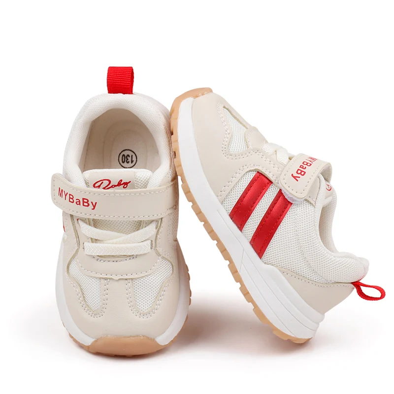 2025 New Arrival Breathable PU Mesh Casual Walking Shoes for Boys and Girls Spring and Autumn Fashionable Kids Court Sneakers supplier