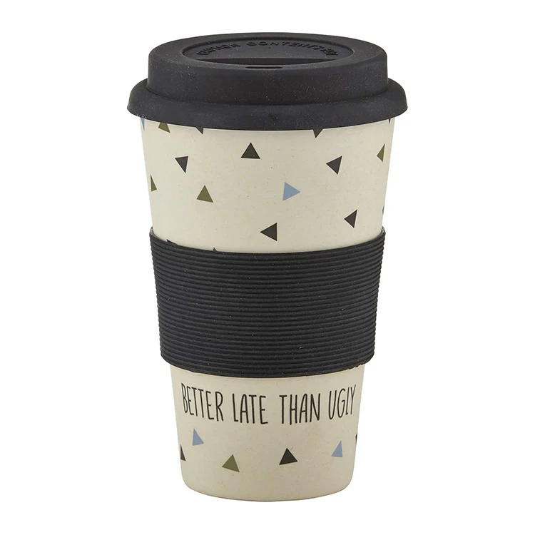 wholesale nordic large tea mugs full printig wheat straw eco