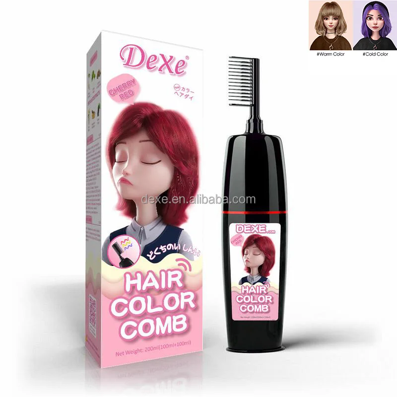 hair color comb shampoo