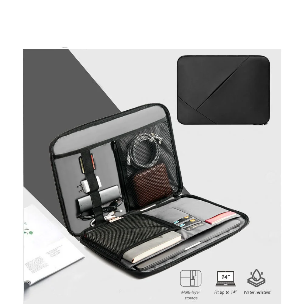 product waterproof shockproof lightweight modern 11 12 inches business laptop bag customizable portable polyester large capacity fully-4