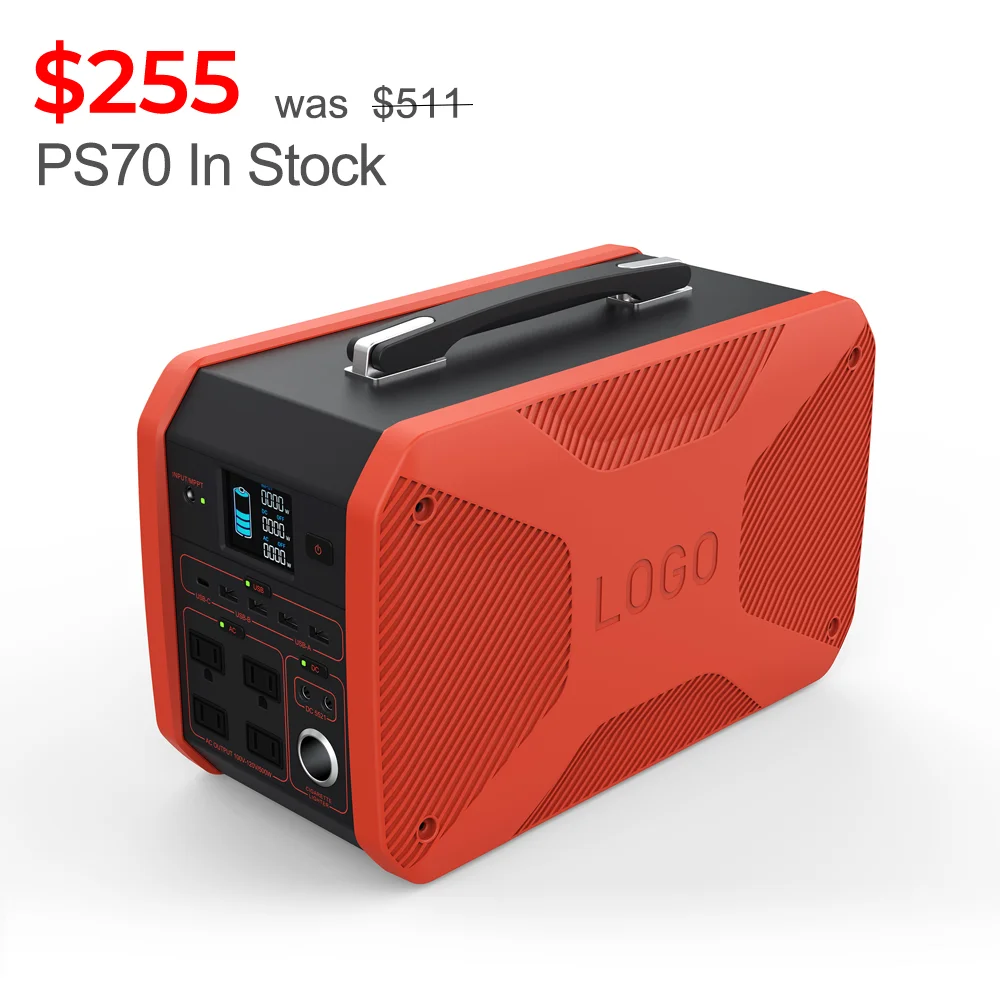 BLUETTI PS70 ポータブル電源 バッテリー 500W/720Wh