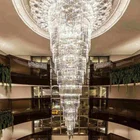 Project Chandelier Hotel Lobby Custom Engineering Project Modern Exquisite 12-meter High Crystal Chandelier