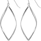 Hoop Earrings 14K Gold Plated Infinity Sterling Silver Post Hoop Earrings For Women