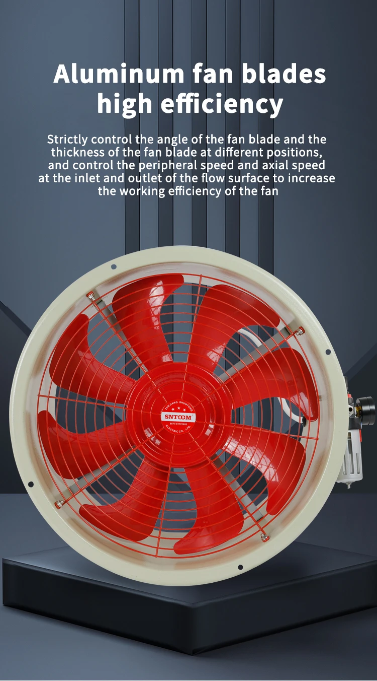 Workshop Explosion-proof Pneumatic Fan, Aluminum Alloy - detail 8