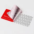 Silver Sticker Custom Printing Silver Void Sticker Warranty Sticker Void If Tampered