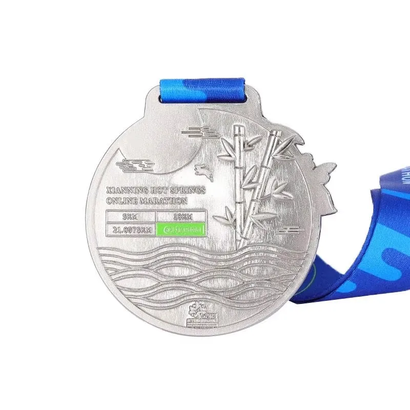 Manufacturer Customized Running Race Metal Medal Race Marathon Sports Award Medals with Ribbon factory