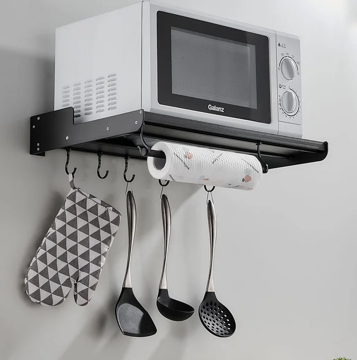 Microwave Mount Microwave Holder Microwave Holder Bracket in Silver 