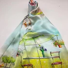 Wholesale Custom Fashion Stylish Printed Long Silk Scarf For Women In Stock 12mm 200cm*65cm