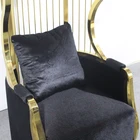 Stainless Steel Canopy Luxury French Style Royal Chair Stainless Steel Frame Canopy Chair Throne Chair