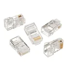 Ethernet RJ45 Connectors Network Cat5e UTP Modular 8P8C Male Plug RJ45 Connectors