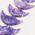 Hot Sale Natural Healing Stones Lepidolite Moon Hand Carved CrystalFor Folk Crafts