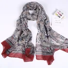 Paisley Scarf 2021 New Paisley Printed Spring Autumn Polyester Causal Scarf For Woman