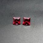 Ruby Ruby 4*4/5*5/6*6/7*7/8*8/9*9/10*10 Mm Square Ruby Price Per Stone Gemstones 8# Corundum Ruby