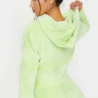 Women High Quality 90% Polyester 10% Spandex Gym Pullover Velour Women Hoodies