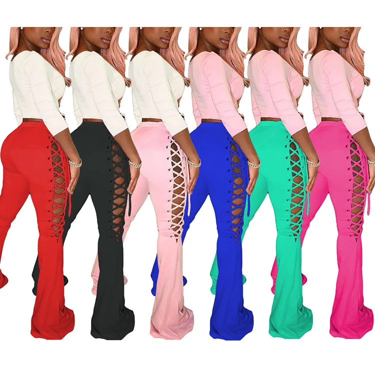 High Waist Ladies Casual Bandage 