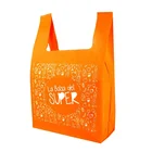 Shirt Custom Promotions Non Woven Fabric T Shirt Shopping Bag With Handle Many Colors For Non Woven Vest Bag