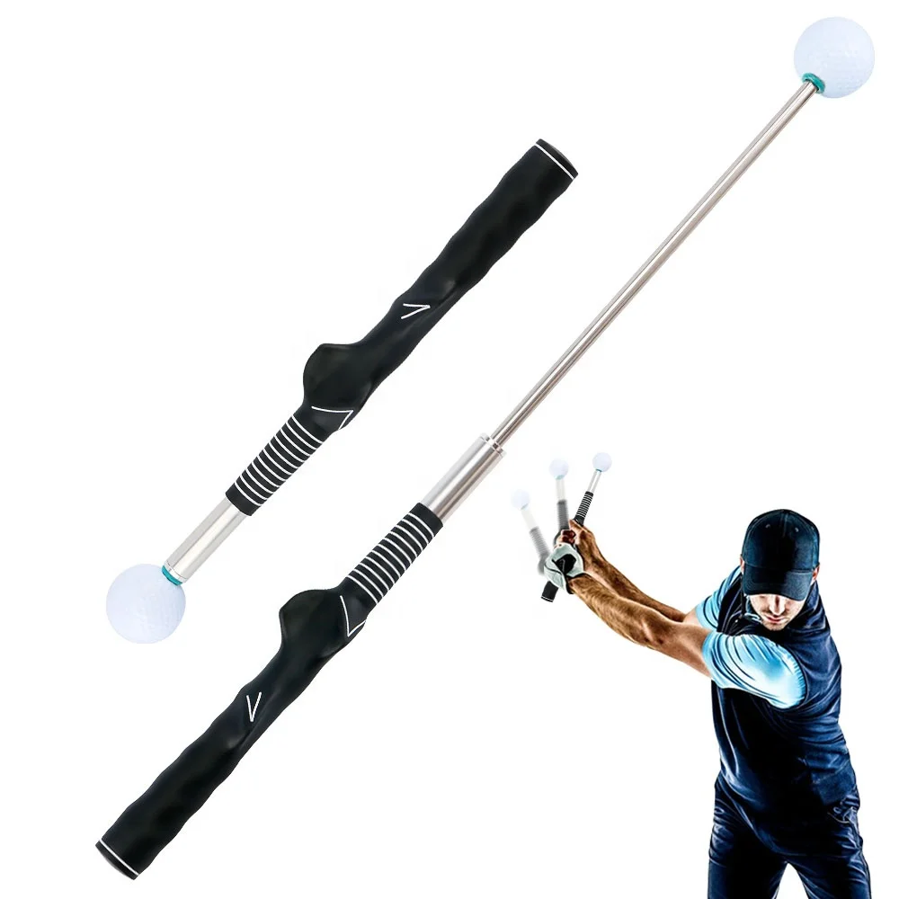 Wholesale Golf Tempo Swing Trainer Equipment Telescopic Warm Up