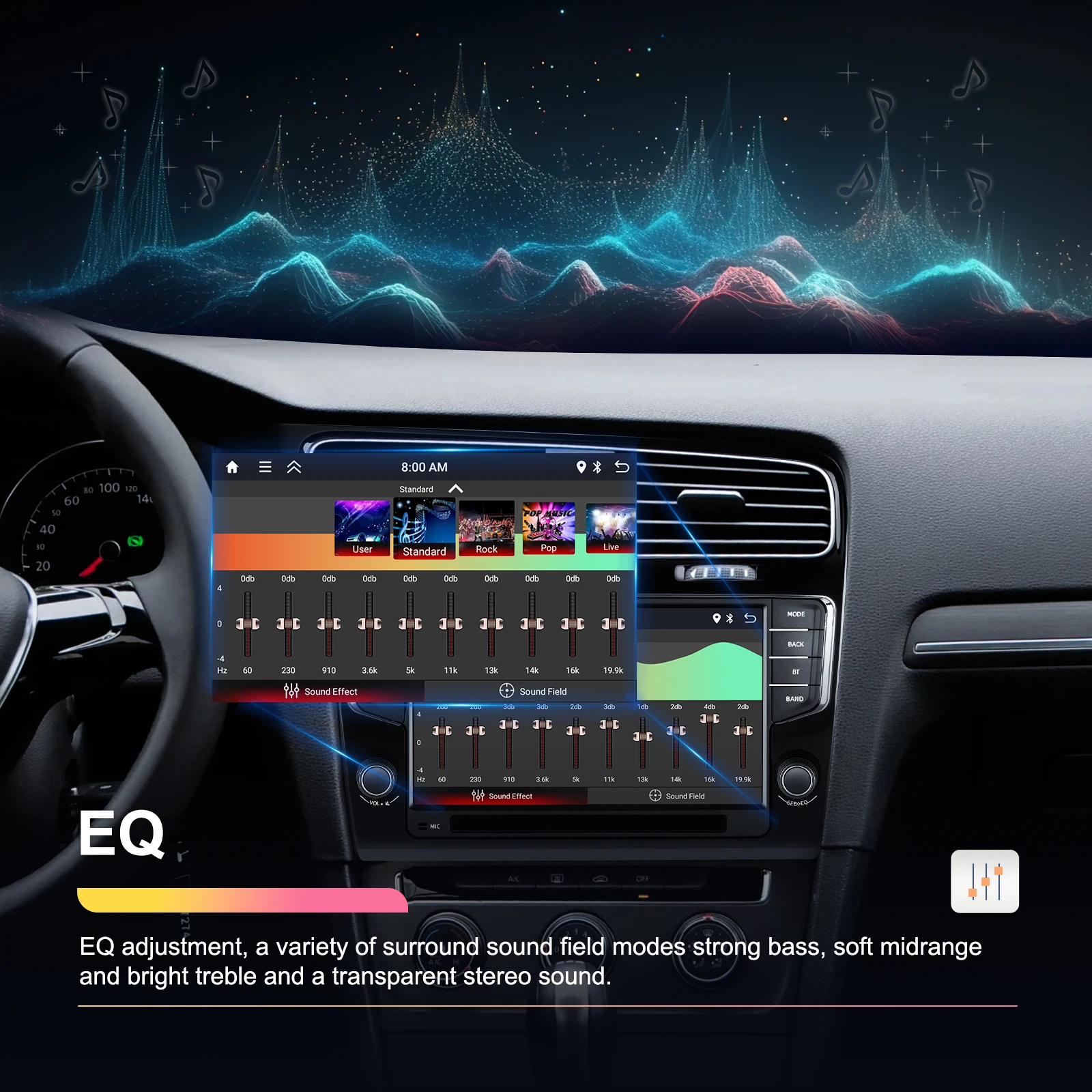 podofo 9 double din 264gb android car radio frame autoradio carplay android auto car stereo gps for vw golf 2014 2020 obd2 a4421-10