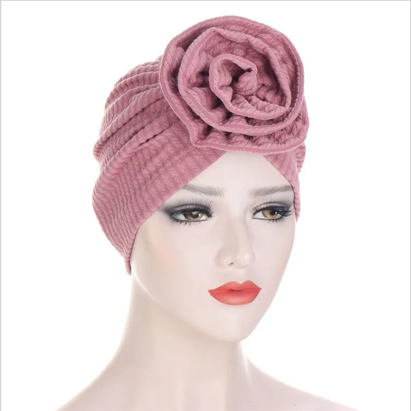 4 Pieces Turban for Women Hat Flower Head Wrap Beanie Scarf Cap Hair Loss Bonnet Chemo Hat for Cancer 