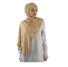 Scarf Hijab Cotton Scarf Wholesale High-quality Muslim Cotton Jersey Scarf 20 Colours Collection Solid Plain Jersey Hijab
