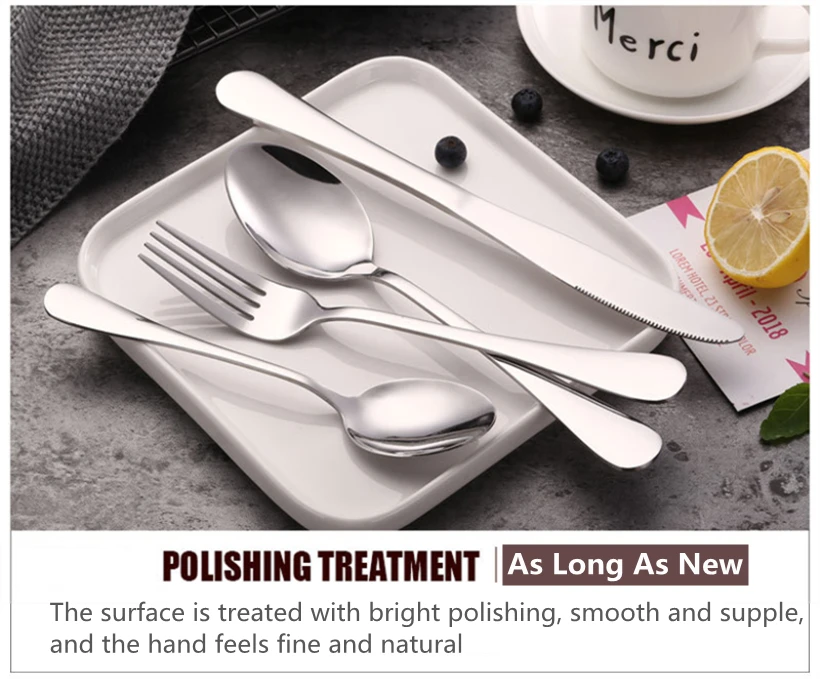 CLASSIC 24 PCS Stainless Steel Flatware Cutlery Set Wholesale Customized Party Gifts Tableware for Dinner
