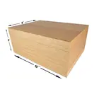 Wooden Box Decorative Large Wooden Box With Hinged Lid Wood Storage Box With Lid White Stash Box Decorative