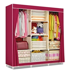 Factory Best wardrobe Best For children support customized huge size size non-woven fabric wardrobe with cover