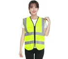 Unisex Jacket Wholesale Hi Vis Unisex Waistcoat Reflective Jacket With Pockets