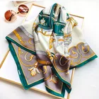 100% pure silk scarf women printed star style 88x88cm square