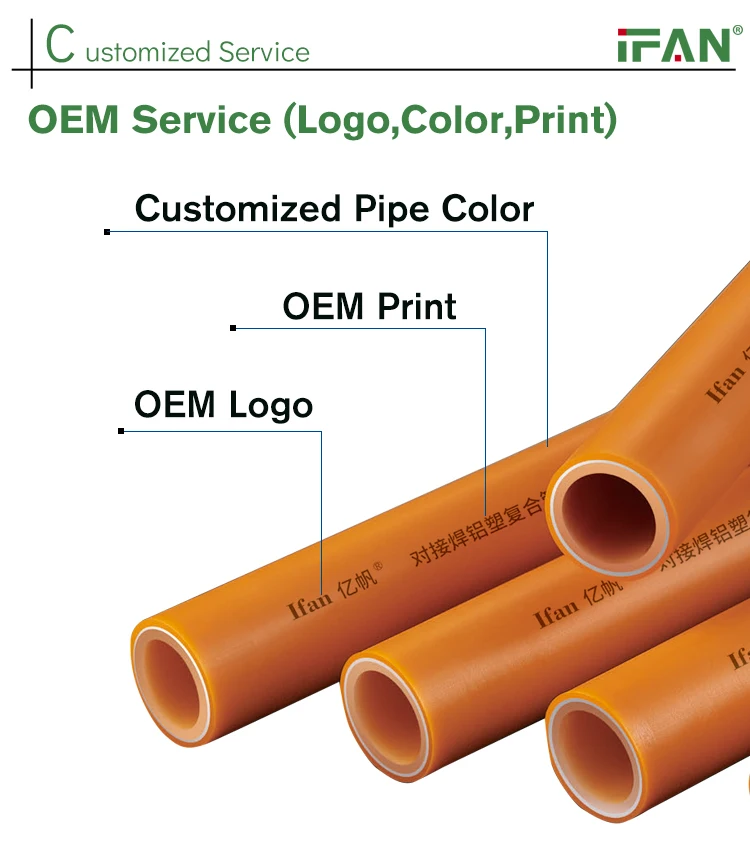 Ifan 5 Layer Pap Pex Water Pipes Water Tube Plastic Plumbing Pipe Floor