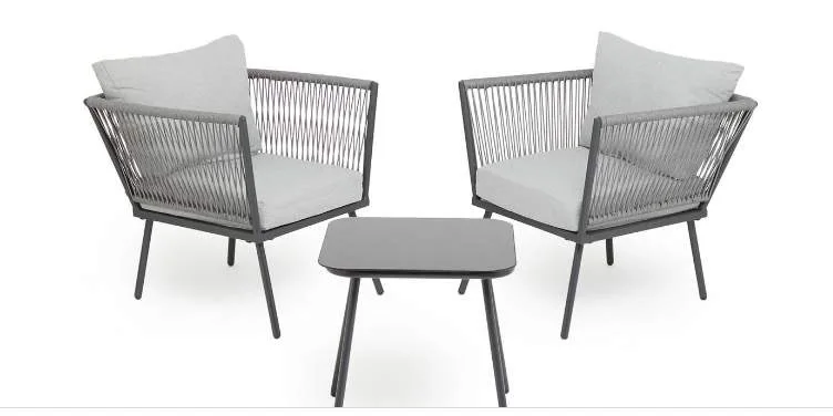 product garden 3 piece patio table set outdoor all weather rattan wicker patio bistro set with cushions patio furniture sets-3