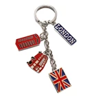 Promotional Newest Metal UK Car Keychains Advertising Custom LOGO Keyrings For Promotional Gifts Set