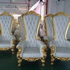 Chairs Wholesale Party Banquet Hotel Luxury Wedding High Back King And Queen White Sofa Throne Chairs
