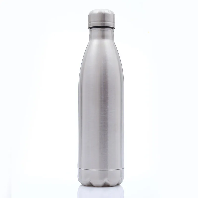 new Double wall stainless steel insulated water bottle logo sport bottle for outdoor metal car