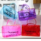 Sports Custom Print Logo Transparent Clear Waterproof Holographic Duffle Sports Spend Bag Womens Duffle Bag