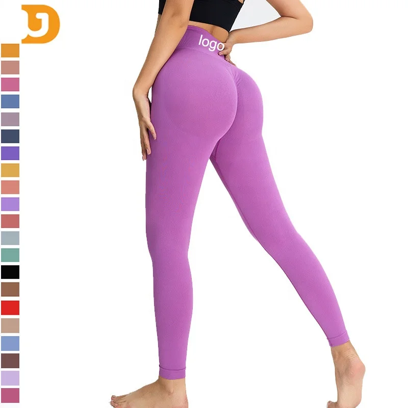 Wholesales High Waist Active Sports Compression Stretch Gym Sportswear Women Workout Tight Seamless Yoga Leggings For Women