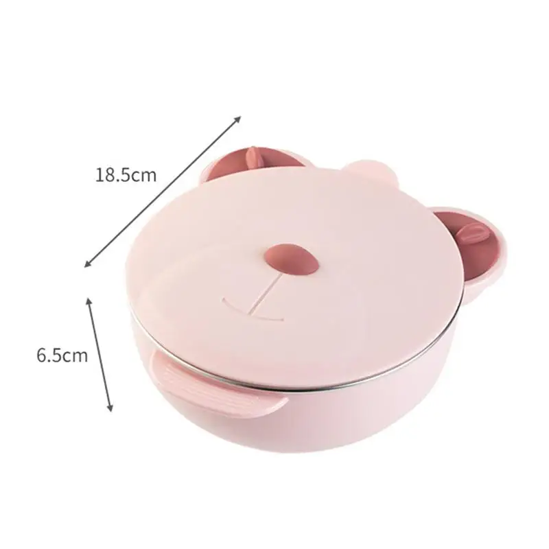Kids Dishes Insulation Lunch Box Baby Cute Portable Suction Bowl Feeding Baby Lunch Box